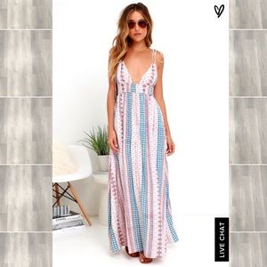 Boho strappy maxi dress